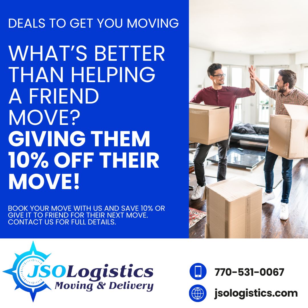 Save 10% for a friend moving